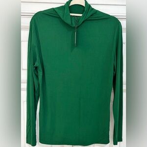 NWT SZ XL Aleeza Paris Long-Sleeve Green Turtleneck